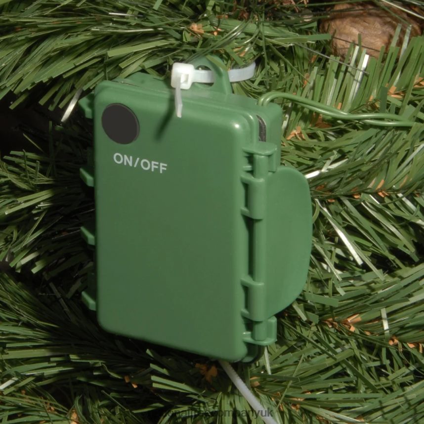 Greenery | National Tree Company Pre-Lit Artificial Mailbox Swag Decoration Green Crestwood Spruce LED Lights Decorated with Berry Clusters Pine Cones Christmas Collection 3 Feet F2L4F439